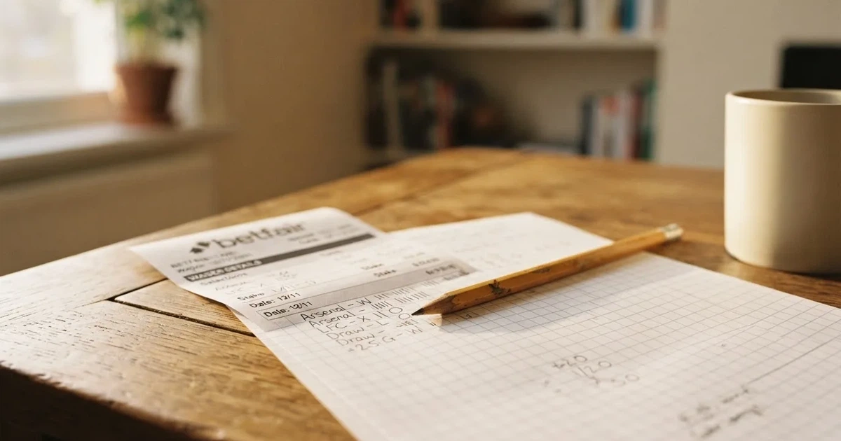 Ein Taschenrechner und ein Bleistift liegen auf kariertem Papier, auf dem nur handgezeichnete Striche und Kreise zu sehen sind.
